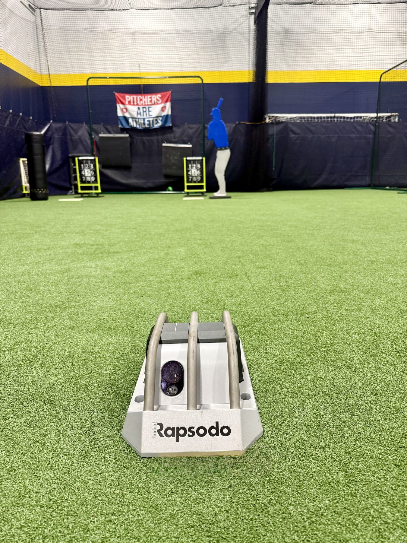 Rapsodo pitch tracking on the turf