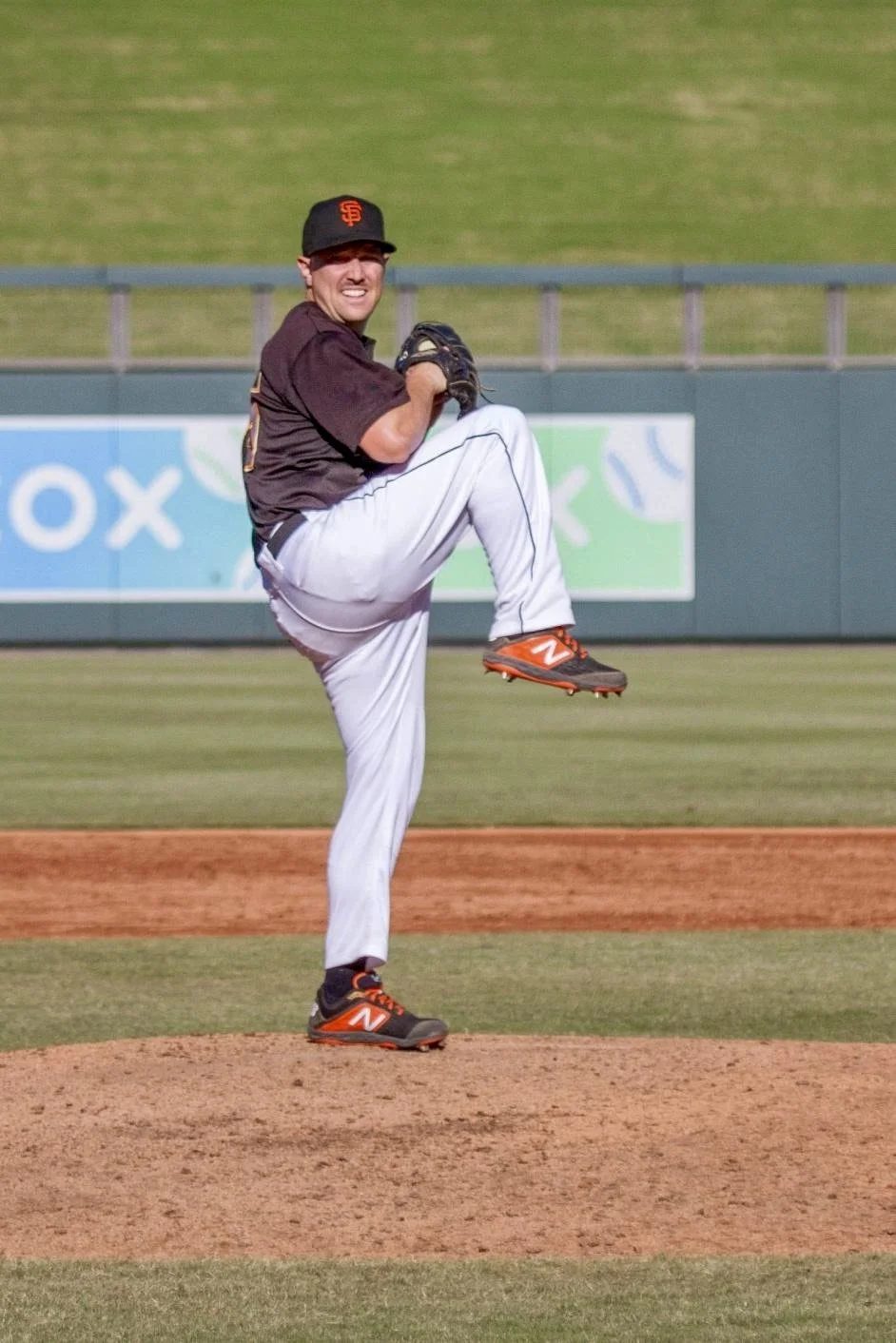 A pitcher on the mound