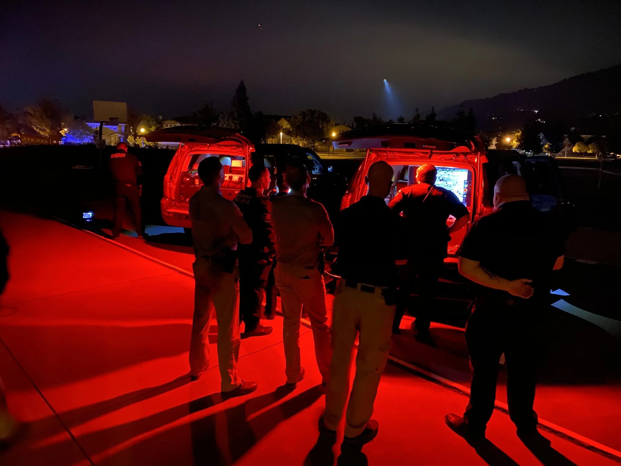 Officers at a night operation