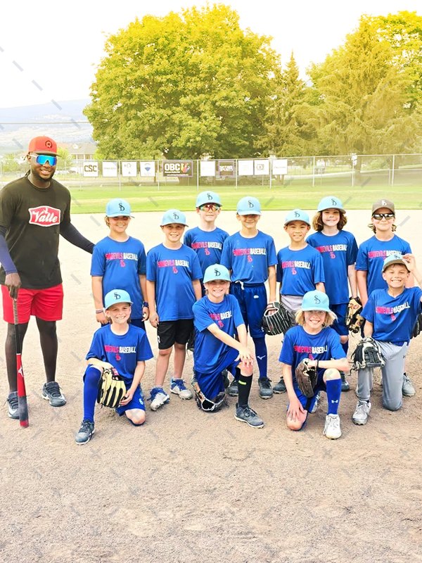 Danielito with a DRPointers group on the field