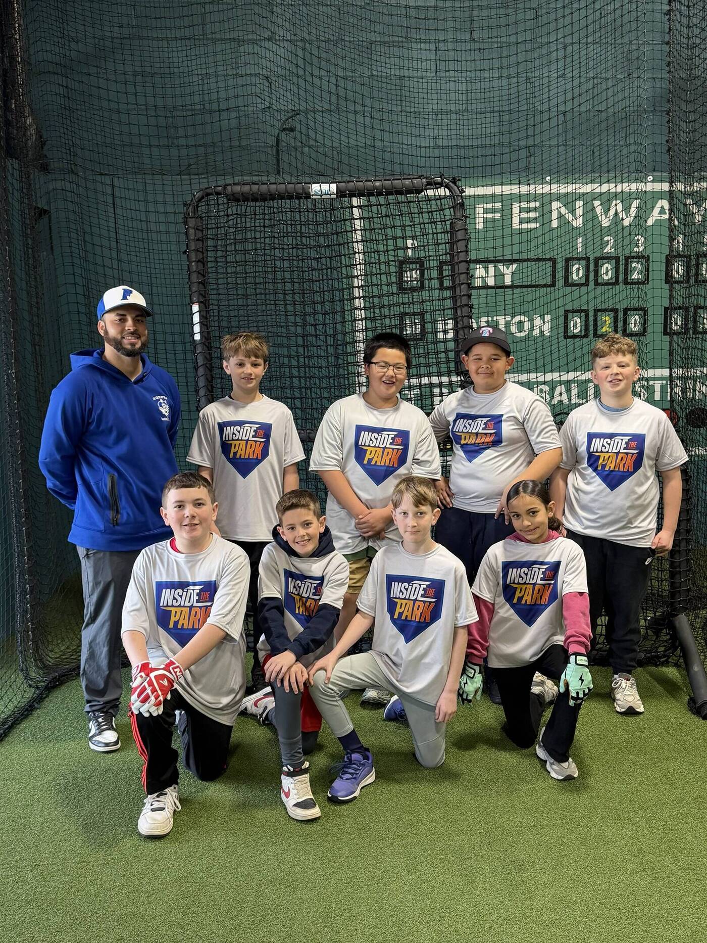 Hitting clinic at Inside the Park