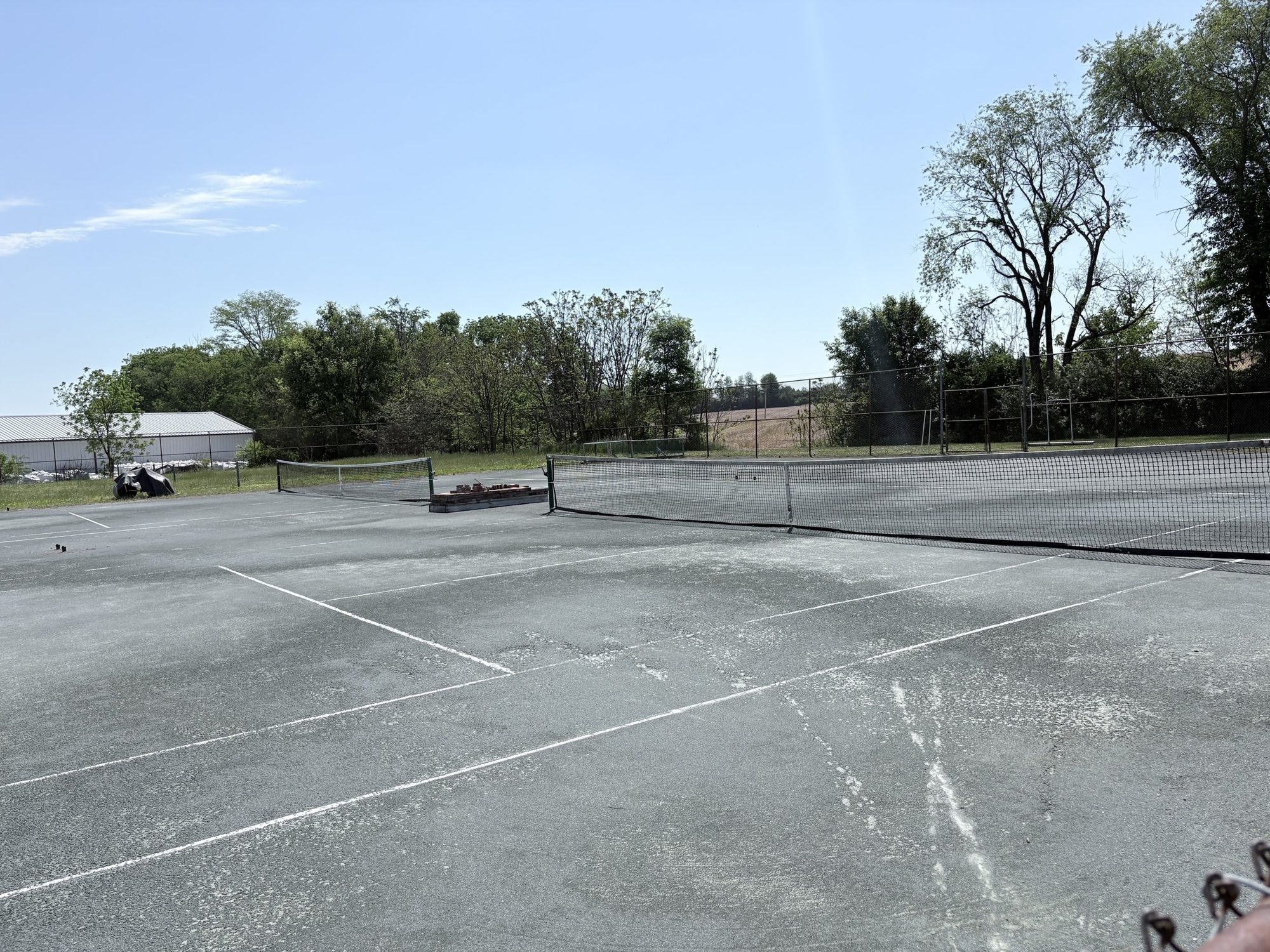 The outdoor clay courts on Renn Road